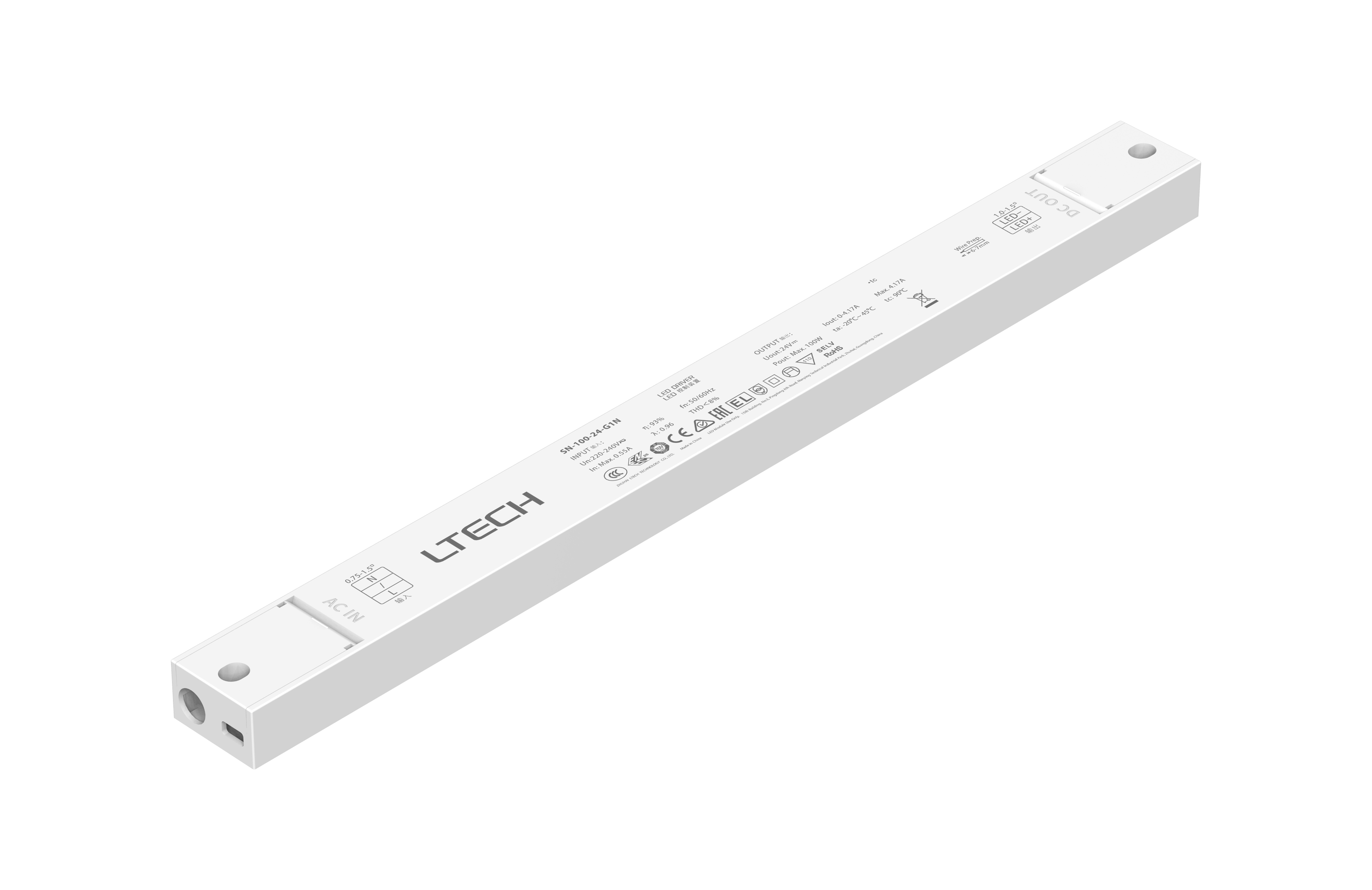 On/Off Constant Voltage Drivers LTECH Fixed output Driver